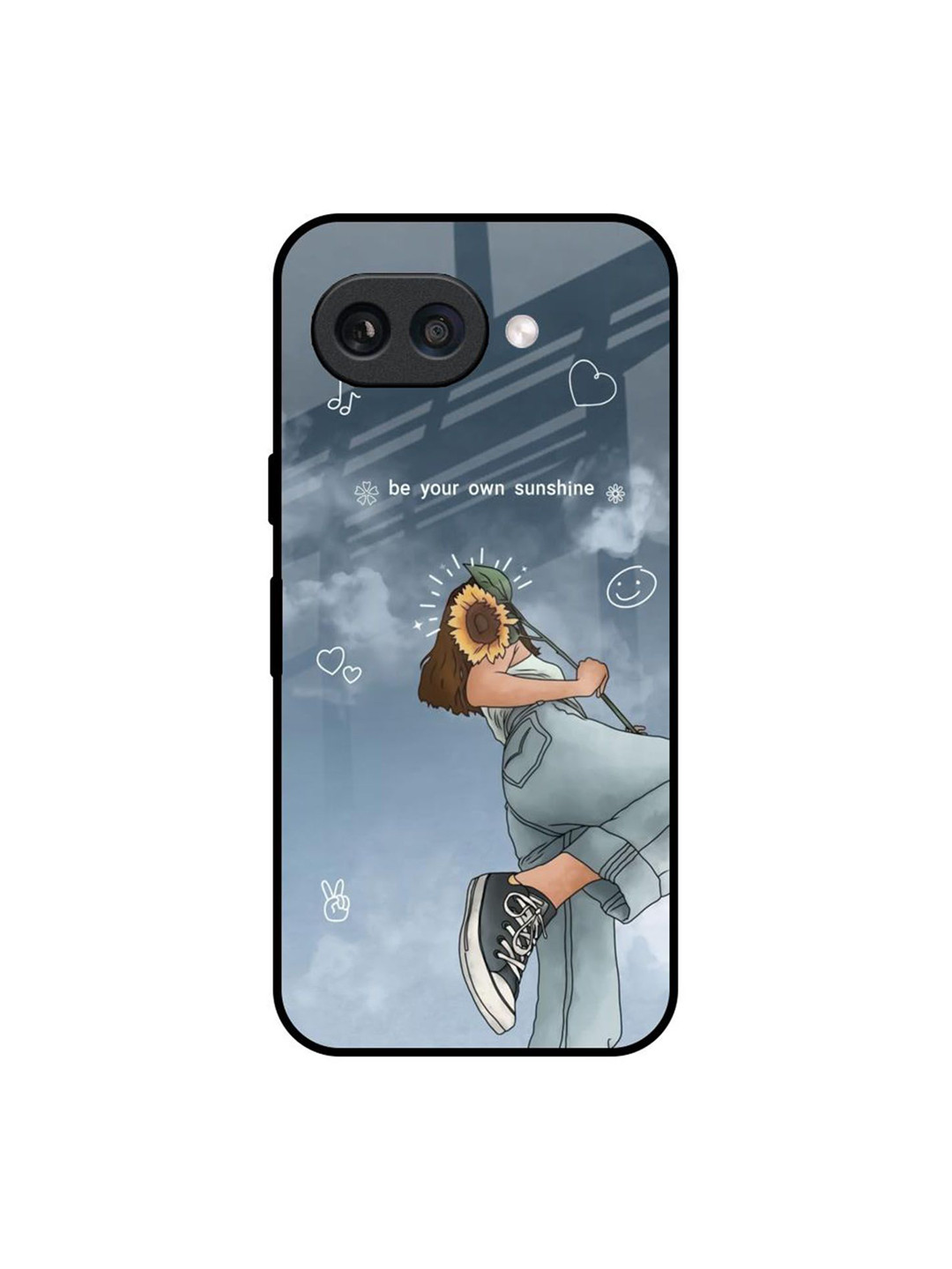 QRIOH Floral Printed Silicone Google Pixel 9A Back Case
