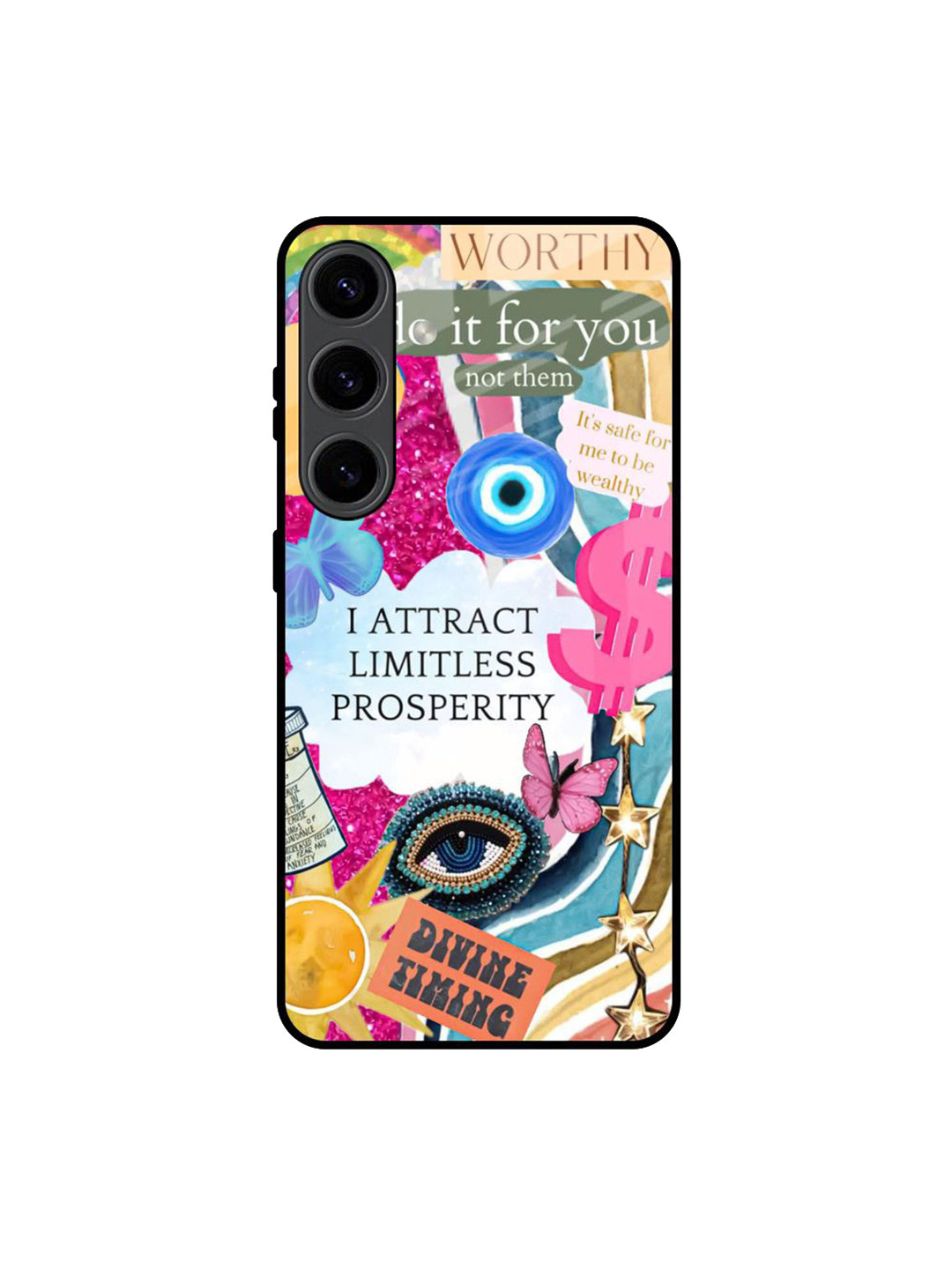 QRIOH Inner Strength Printed Samsung Galaxy S24 5G Silicone Back Case