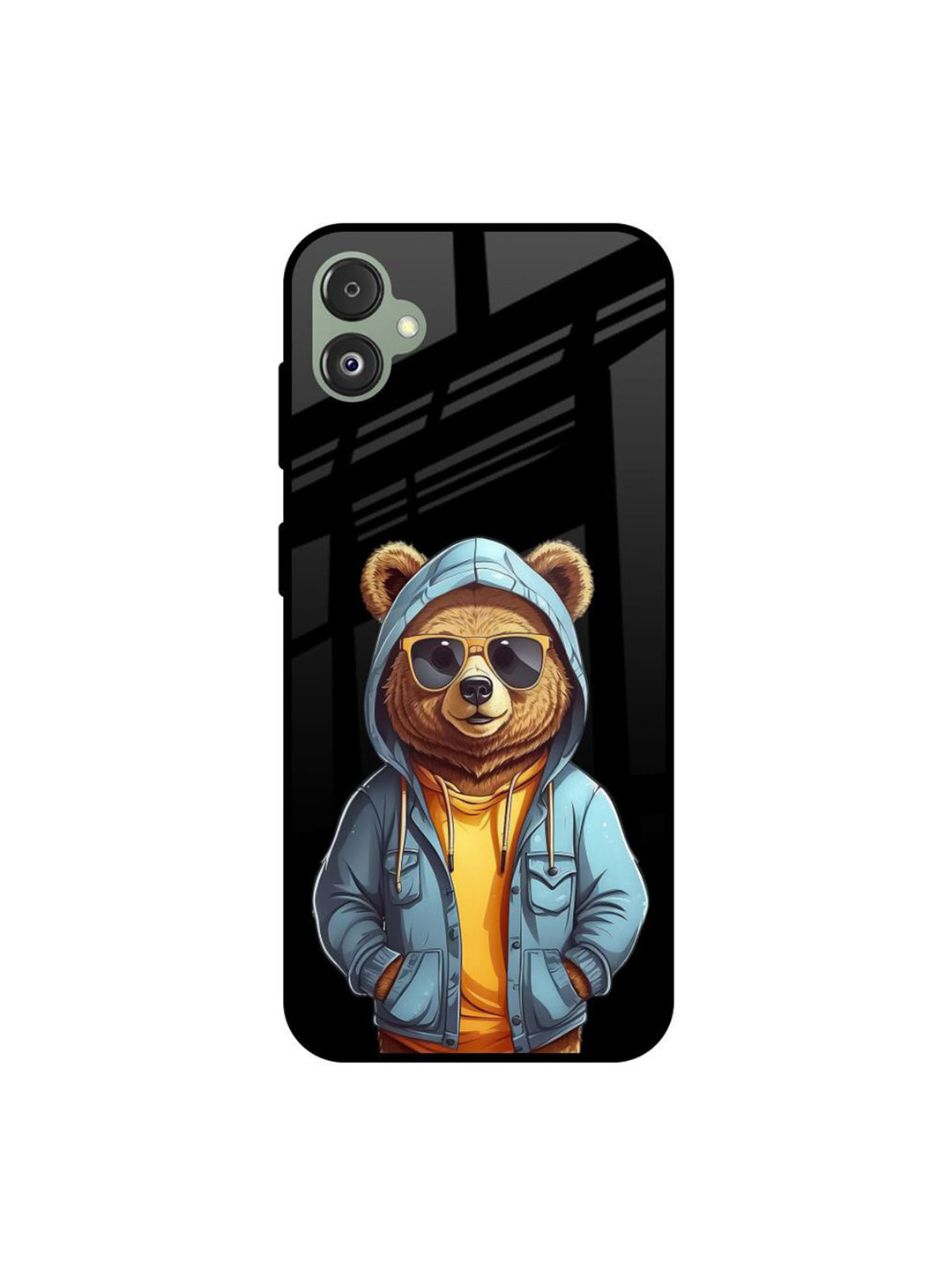 QRIOH Bear Printed Lightweight Samsung Galaxy F14 5G Silicone Back Case