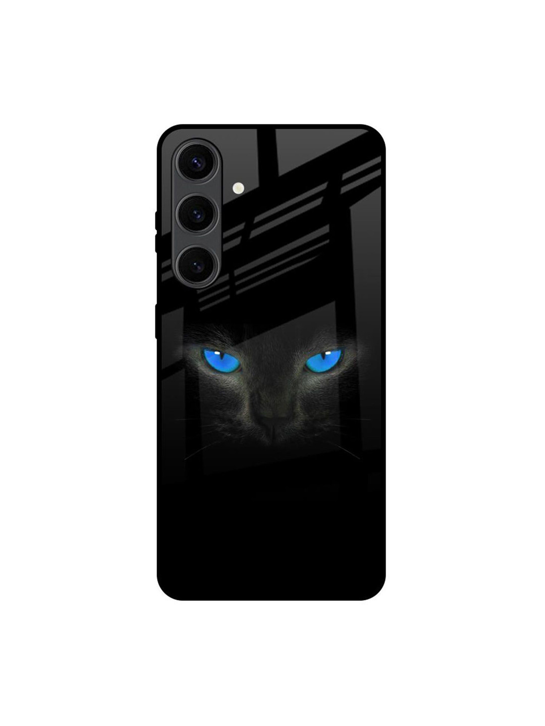 QRIOH Blue EyesQuirky Printed Samsung Galaxy S24 Plus Silicone Back Case