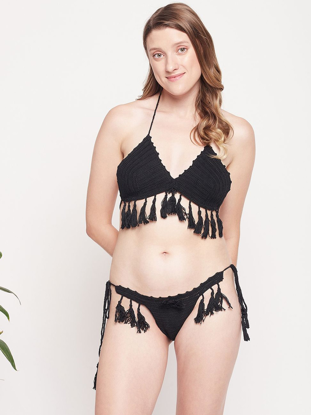 LoveAasan Cotton Non Padded Lingerie Set CL-63007-BK