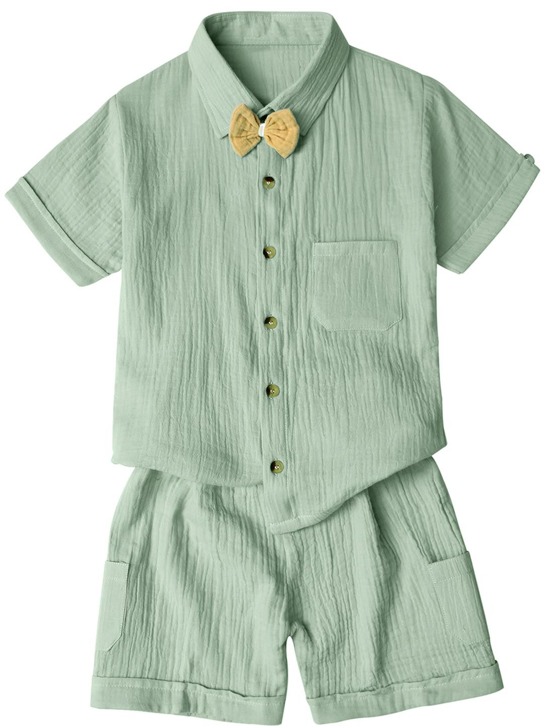 Bold N Elegant Boys Self Design Clothing Set