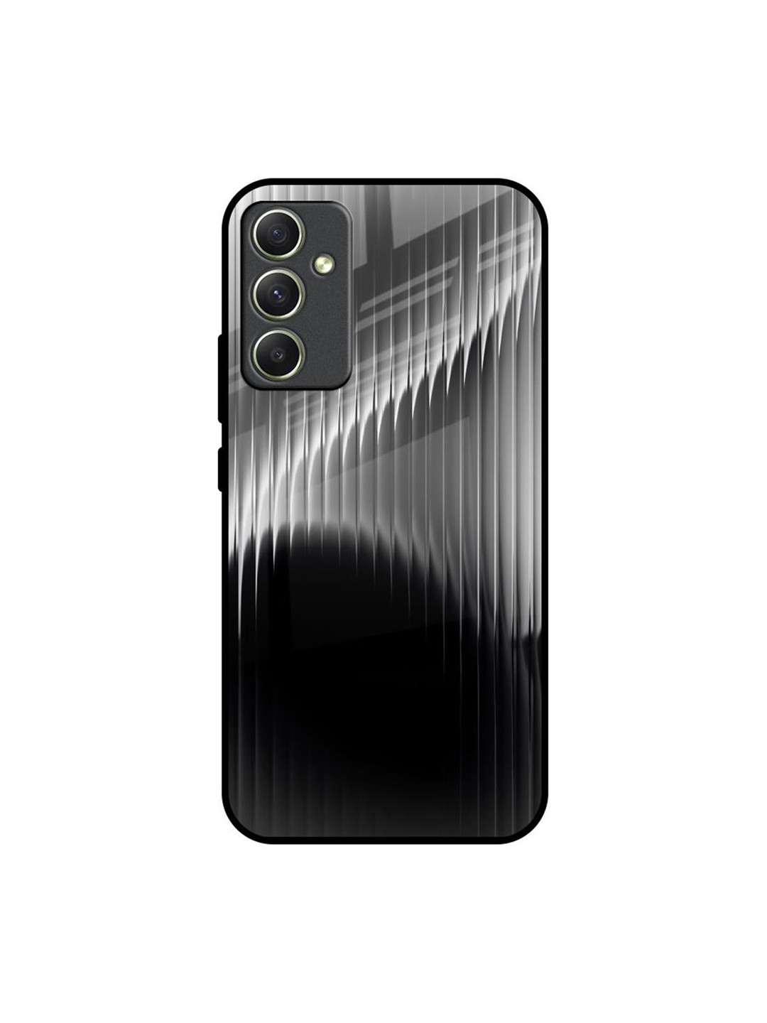 QRIOH Monochrome Arc Printed Samsung Galaxy A34 5G Silicone Back Case