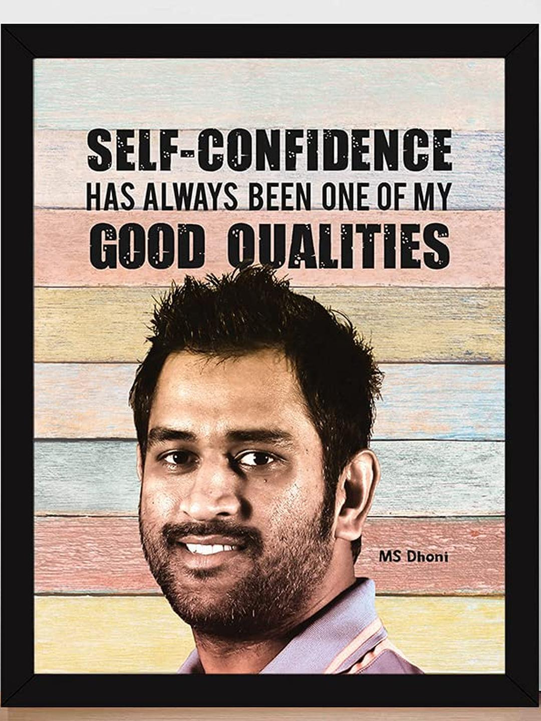 Chaka Chaundh MS Dhoni Quotes Wall Art