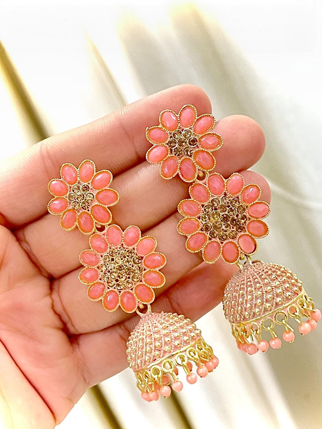 Jeweave Gold-Plated Jhumka Earrings