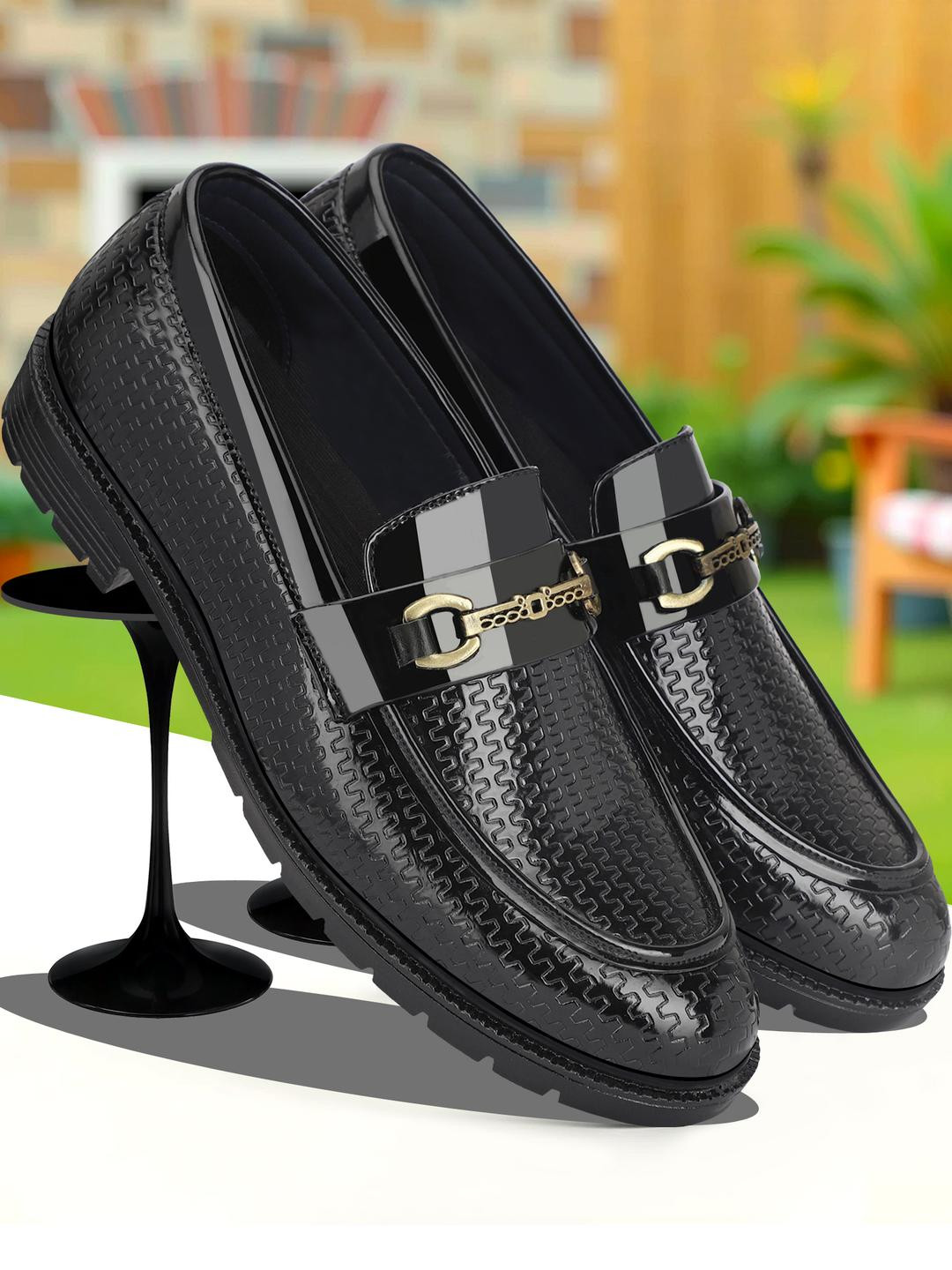 Blue Horse Men Oxford Slip On Formal Shoes