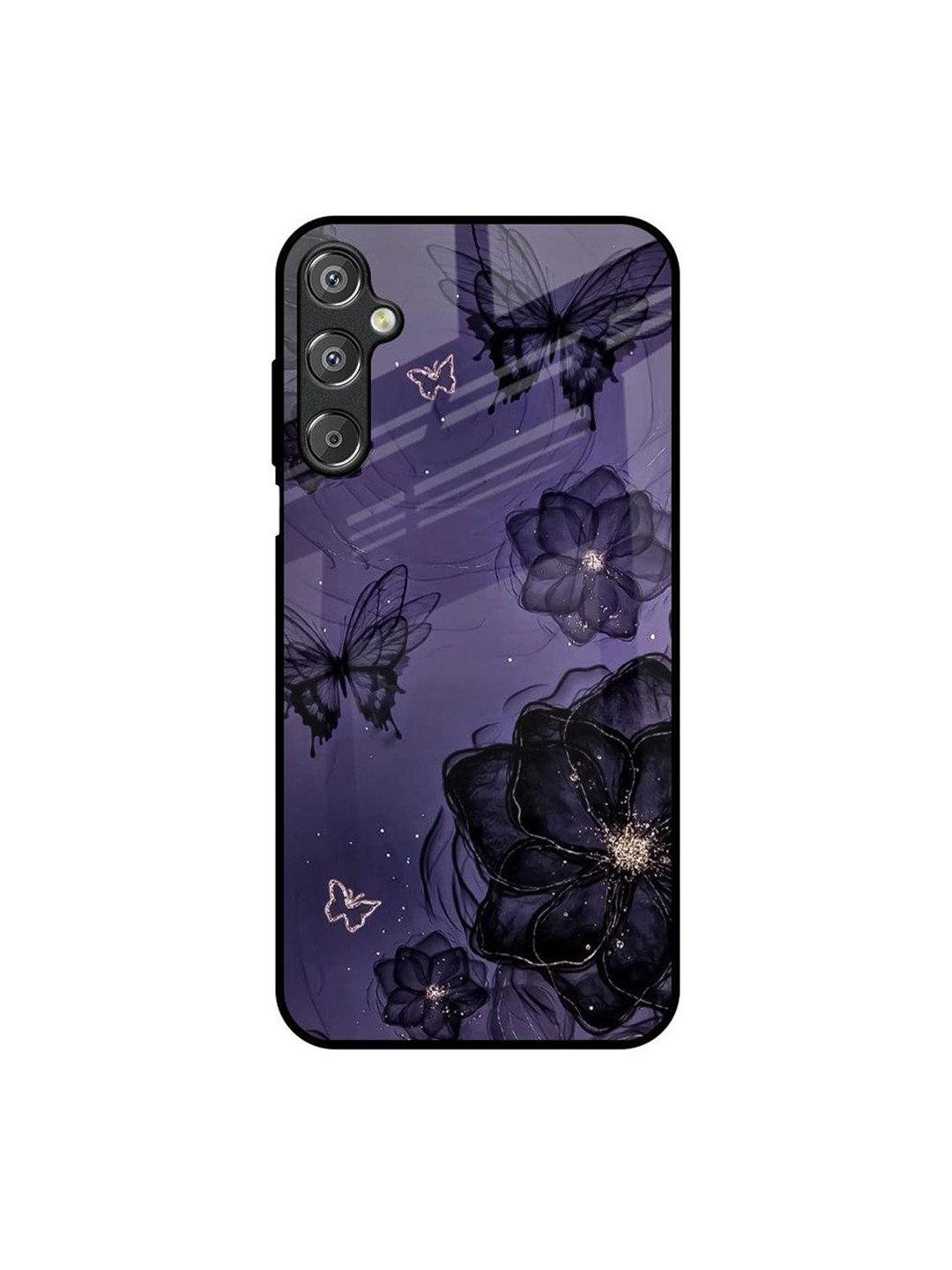 QRIOH Purple Paradise Printed Samsung Galaxy F15 5G Silicone Back Case Mobile Accessories