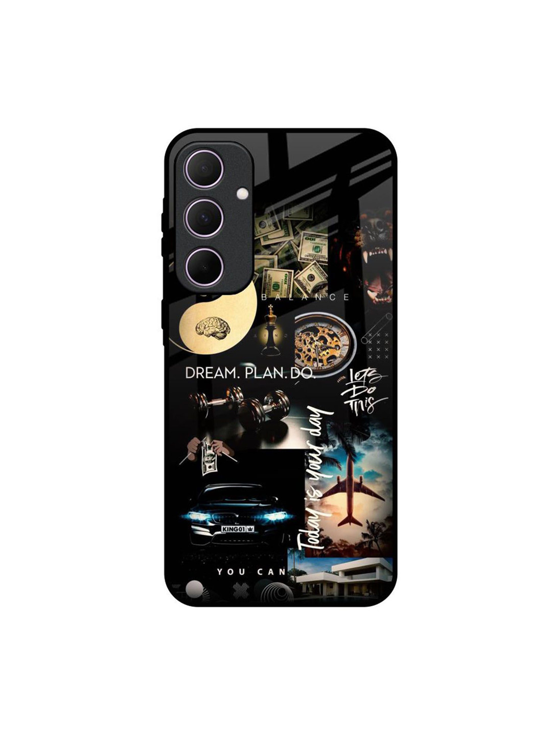 QRIOH Visionary Cycle Quirky Printed Samsung Galaxy A35 5G Glass Back Case