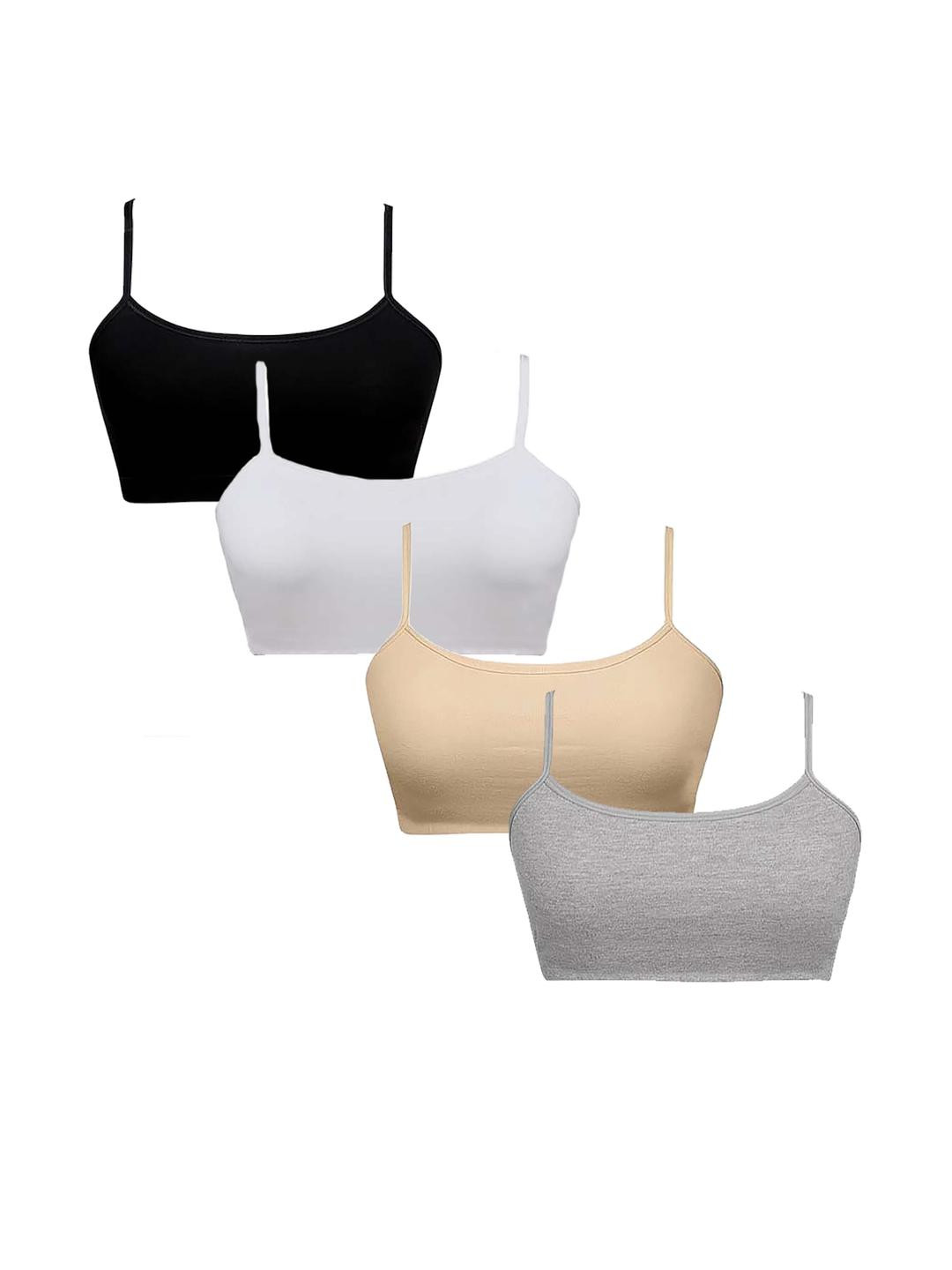 BRAAFEE Non-Wired Pack of 4 Non Padded Bra