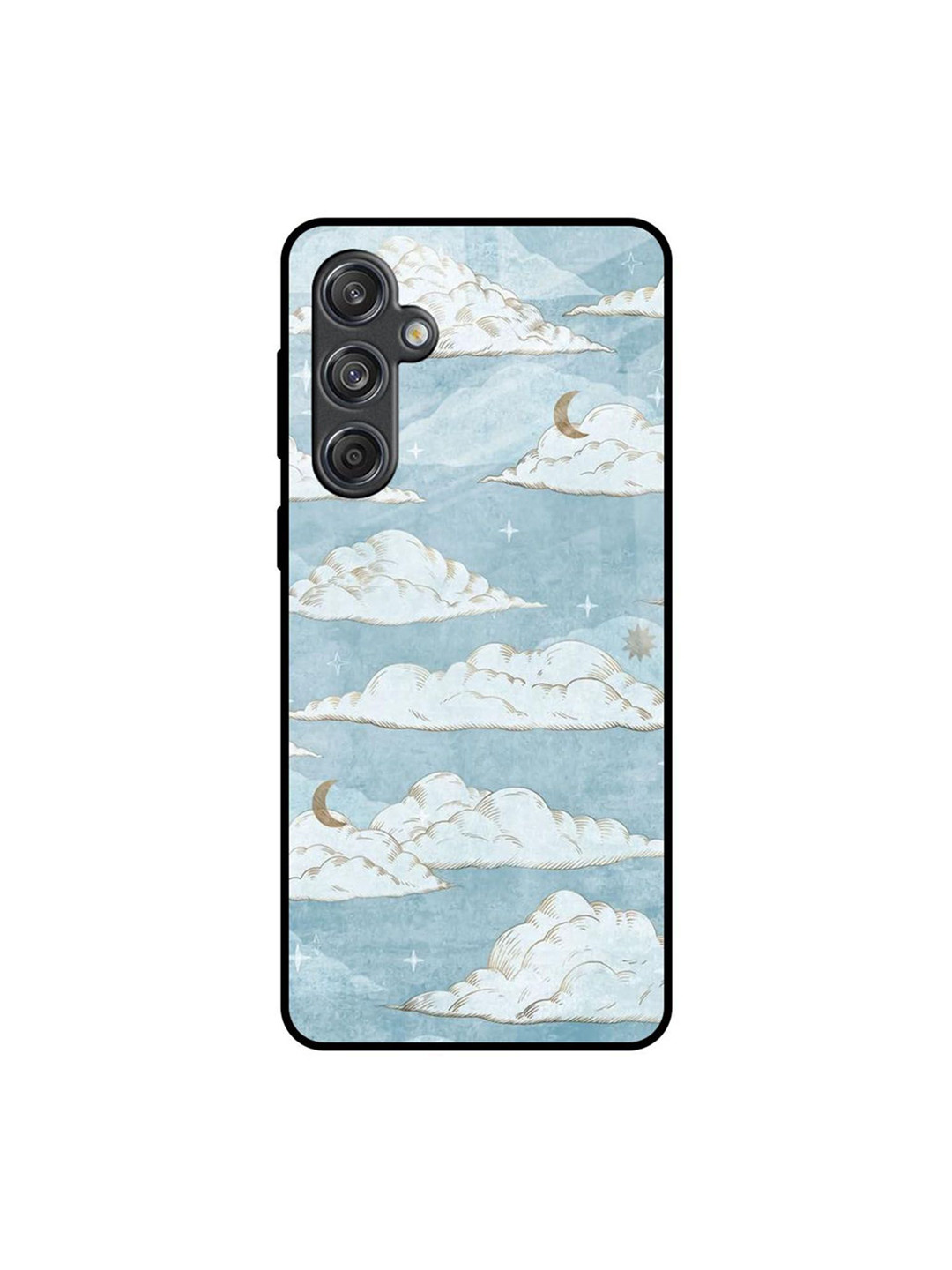 QRIOH Celestial Dreamscape Printed Lightweight Silicone Samsung Galaxy M55 5G Back Case