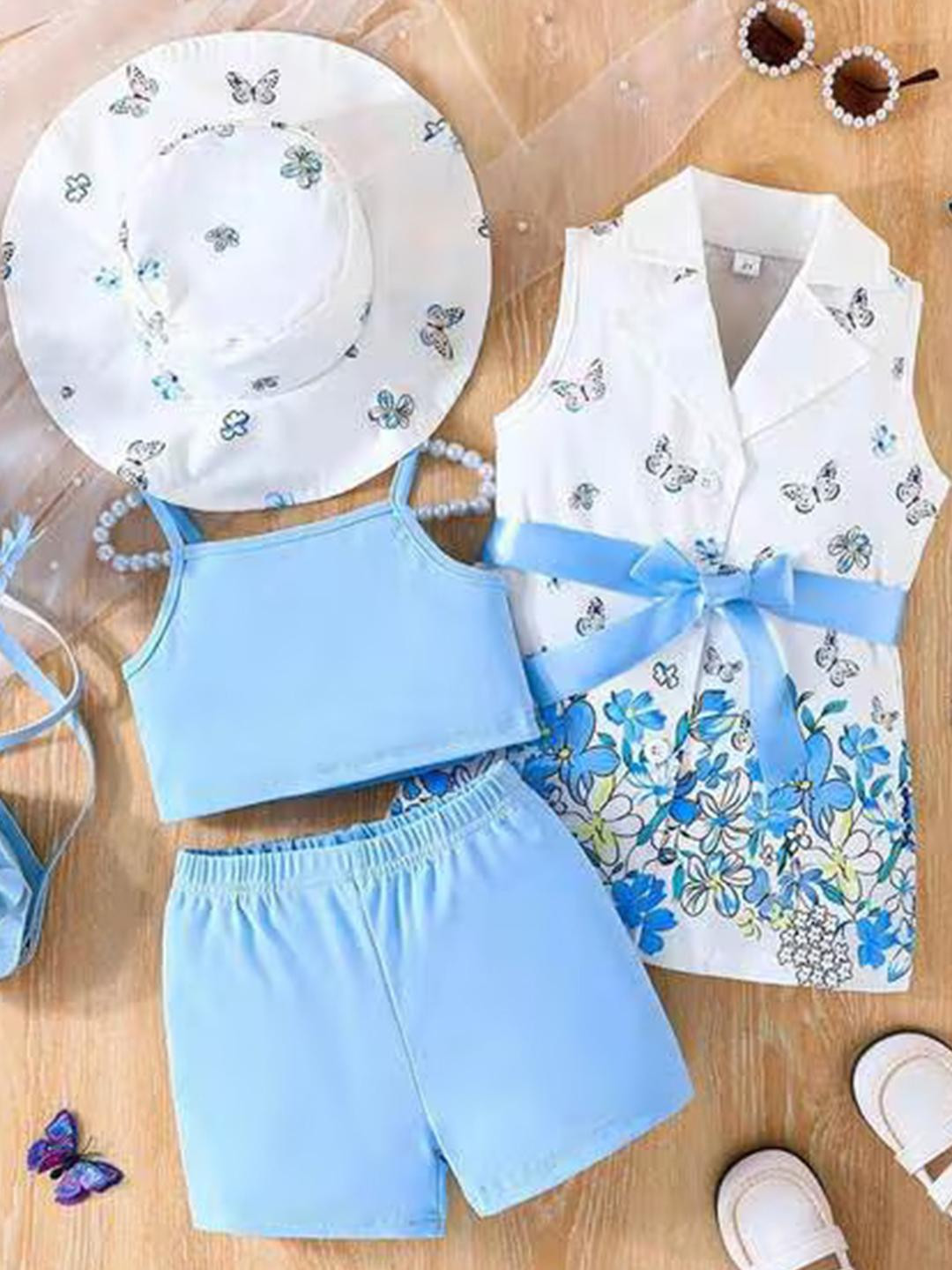 Bold N Elegant Girls Solid Clothing Set