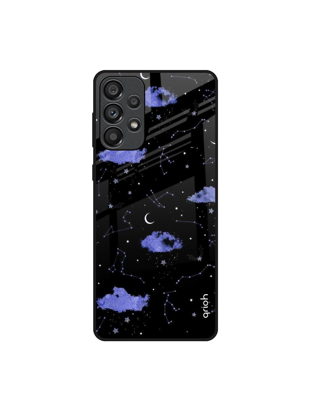 QRIOH Constellations Glass Case for Samsung Galaxy A33 5G Case Mobile Accessories
