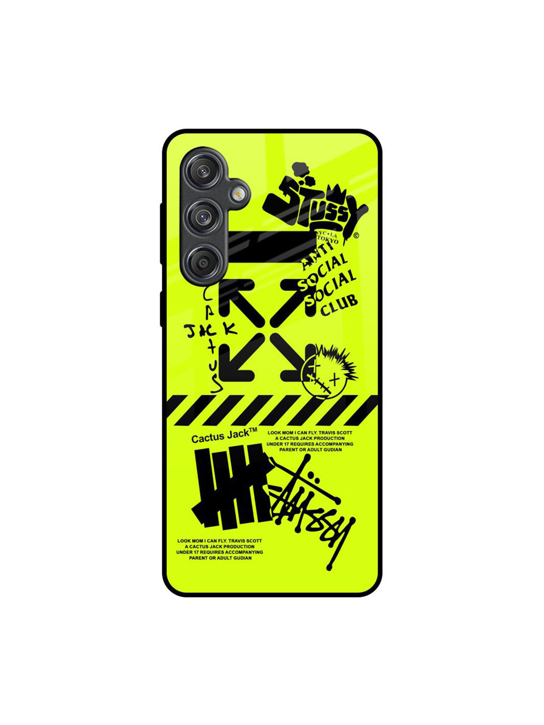 QRIOH  Jack Club Quirky Printed Samsung Galaxy M55 5G Silicone Back Case