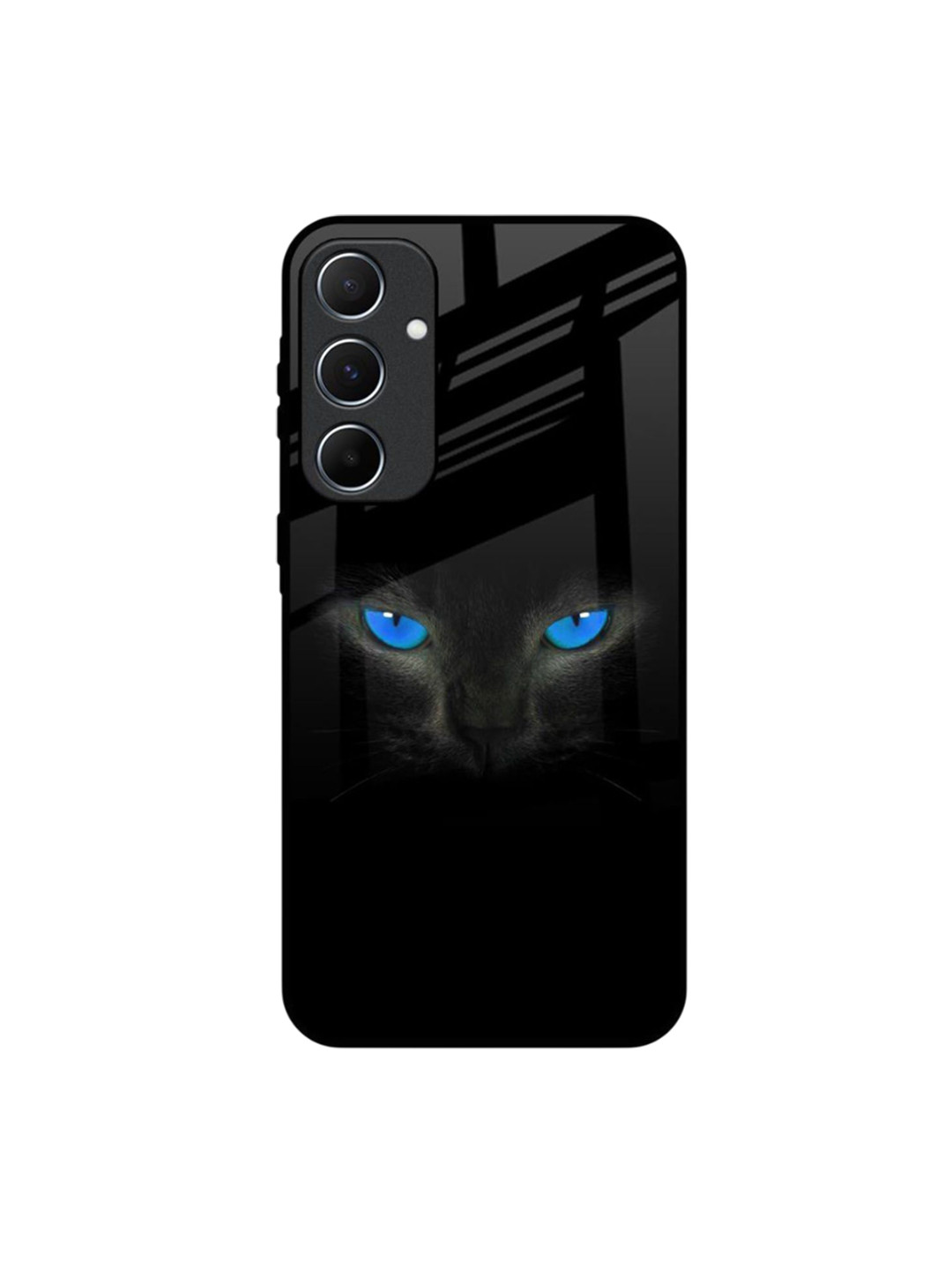 QRIOH Blue Eyes Quirky Printed Samsung Galaxy A55 5G Silicone Back Case