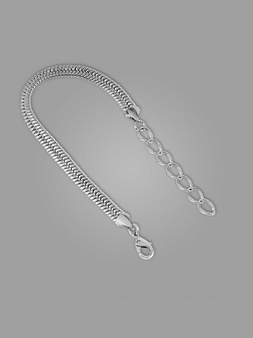 BLACK MAMBA Men Rhodium-Plated Wraparound Orion Bracelet