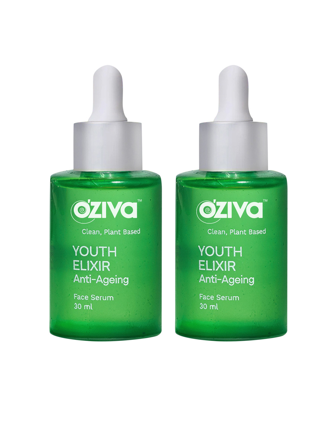 OZiva 2Pcs Youth Elixir Anti-Ageing Face Serum for Wrinkle Reduction - 30ml each