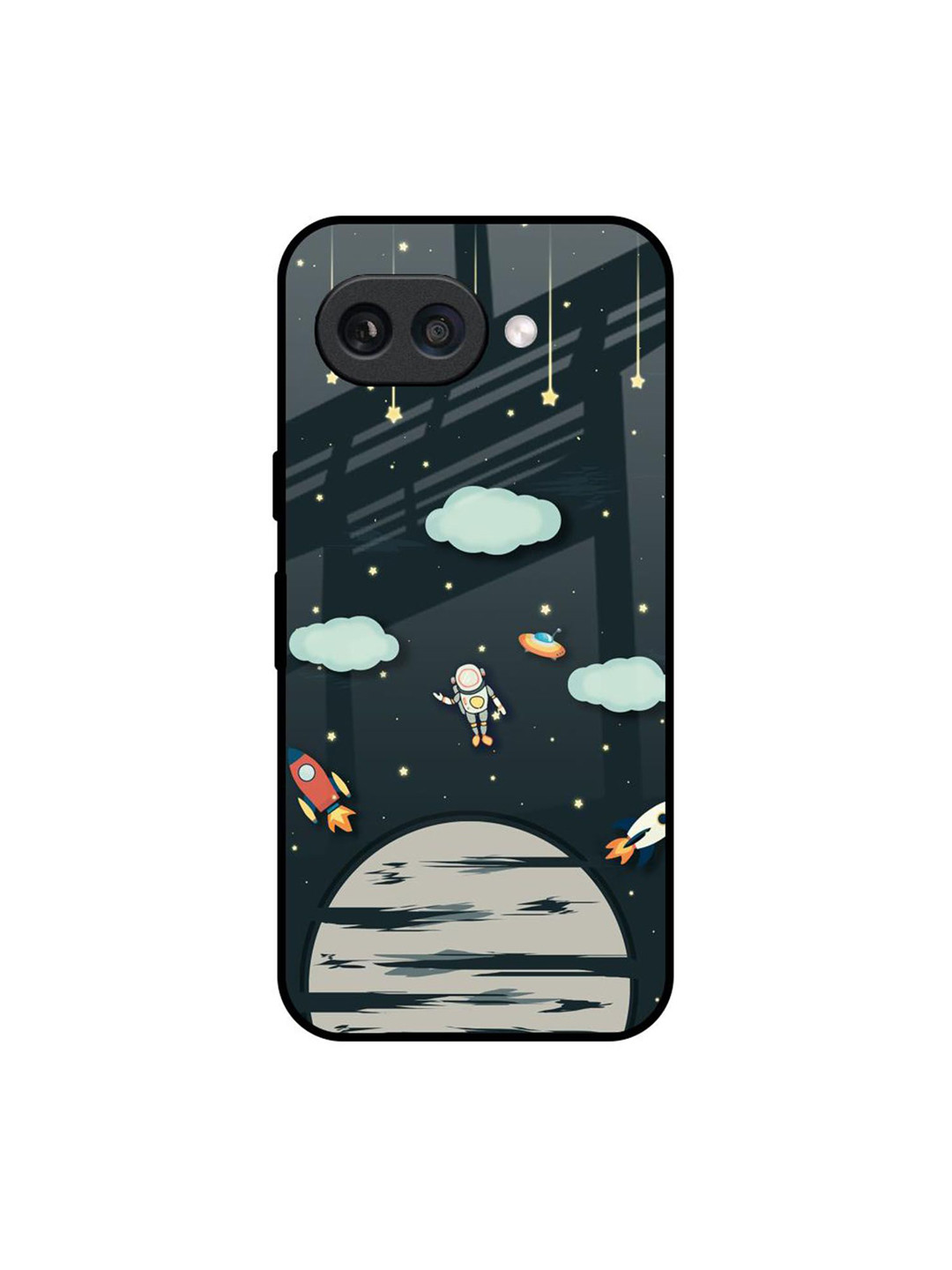 QRIOH Astronaut Printed Google Pixel 9A Silicone Back Case