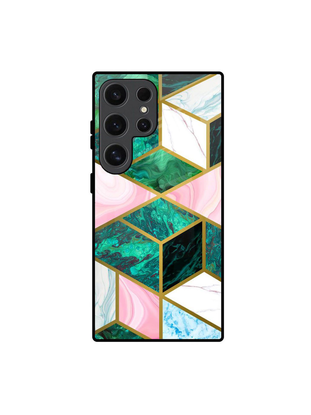 QRIOH Seamless Marble Abstract Printed Samsung Galaxy S24 Ultra 5G Silicone Back Case