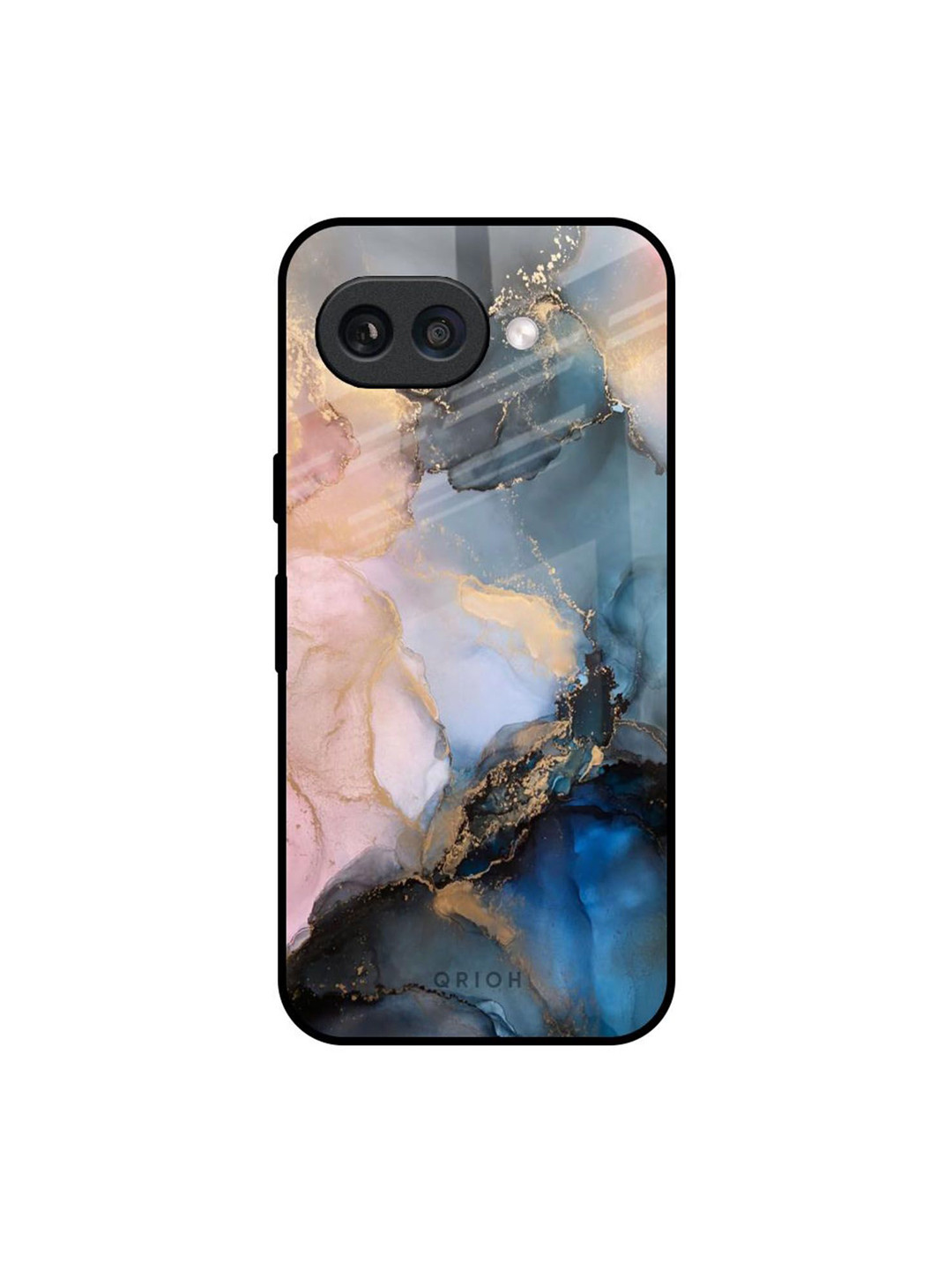 QRIOH Marble Ink Abstract Printed Google Pixel 9A Silicone Back Case
