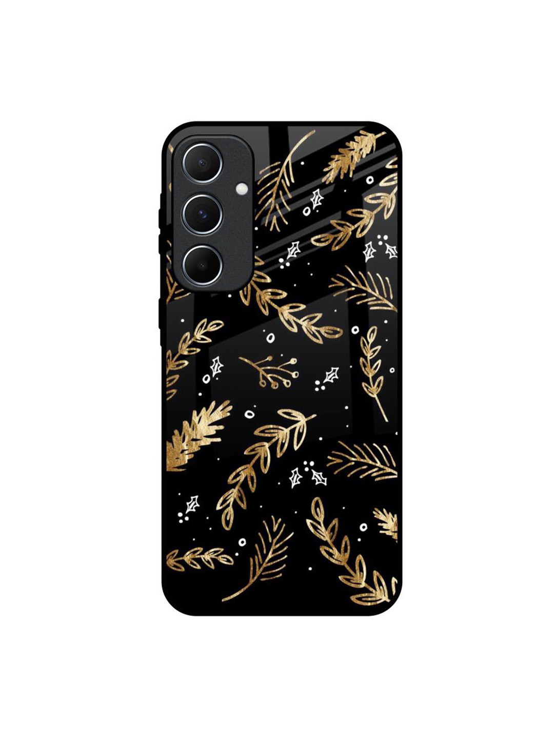 QRIOH Autumn Leaves Printed Lightweight Samsung Galaxy A55 5G Silicone Back Case