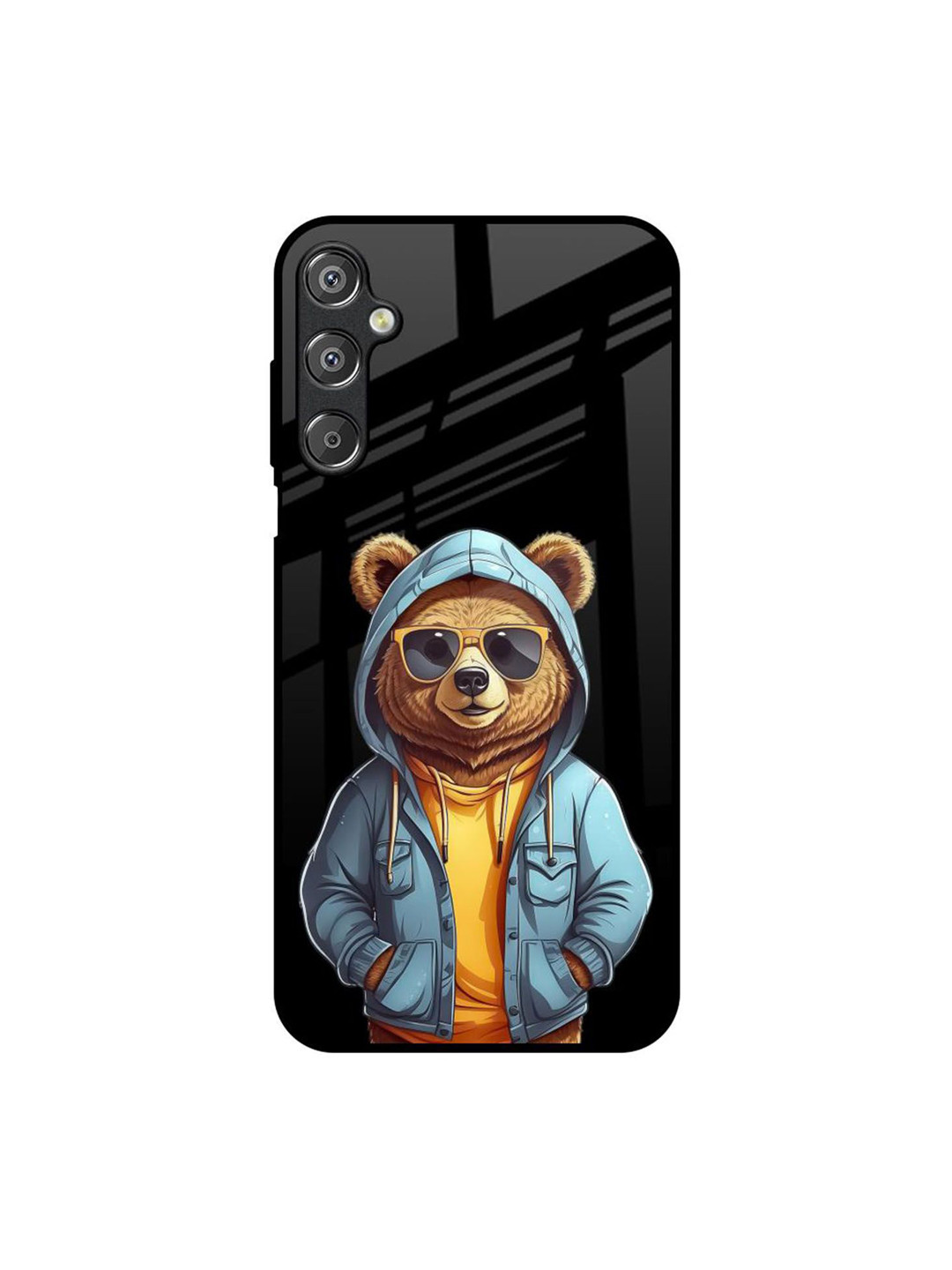 QRIOH Urban Bear Cartoon Characters Printed Samsung Galaxy F15 5G Silicone Back Case