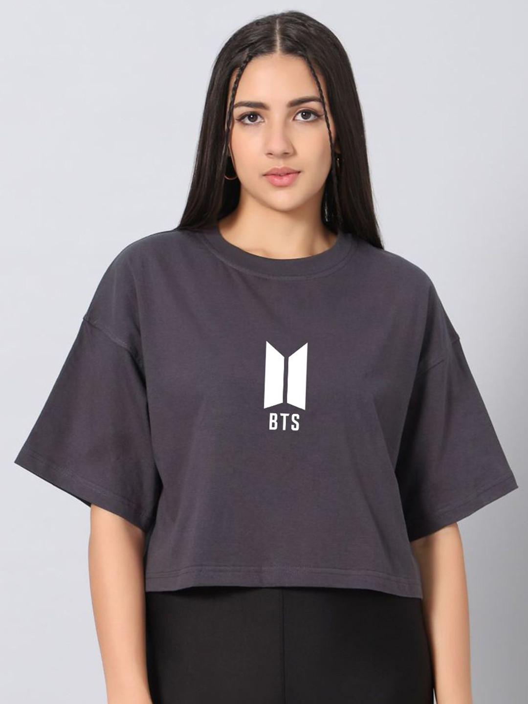 Besick Women Graphic Printed Round Neck Cotton Relaxed Fit T-shirt