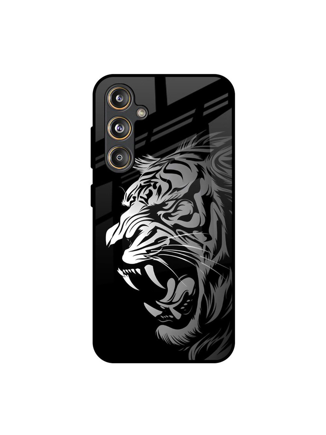 QRIOH Lion Printed Samsung Galaxy M55s Silicone Back Case