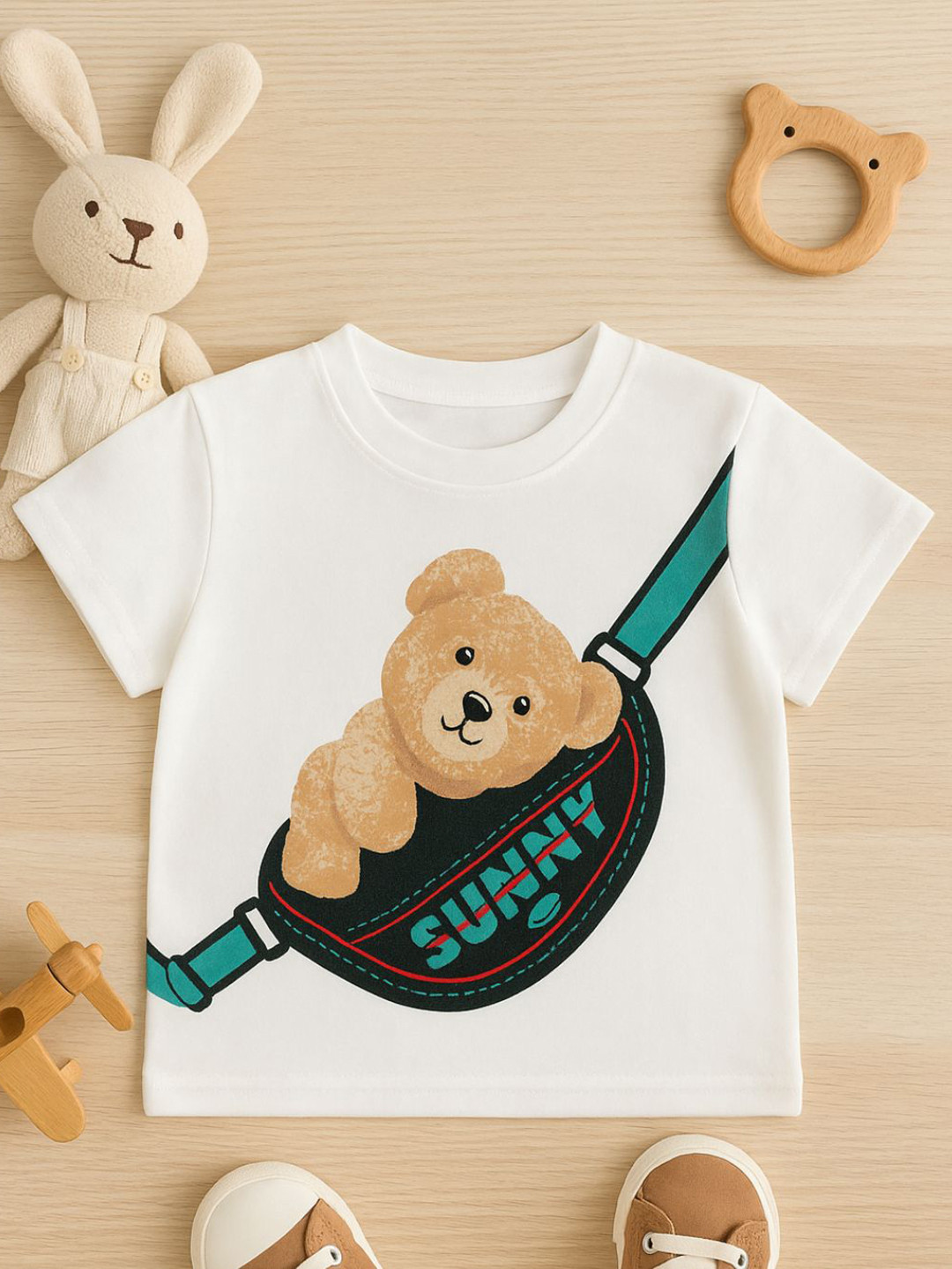Googo Gaaga Boys Graphic Printed Round Neck Cotton T-shirt