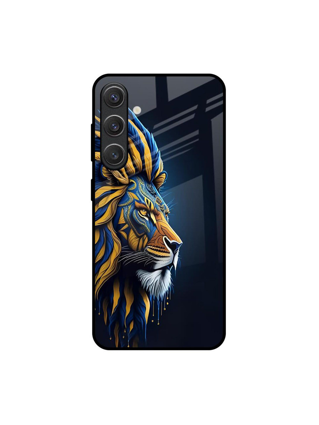 QRIOH Animated Lion Printed Sleek & Lightweight Silicone Samsung Galaxy S25 5G Back Case