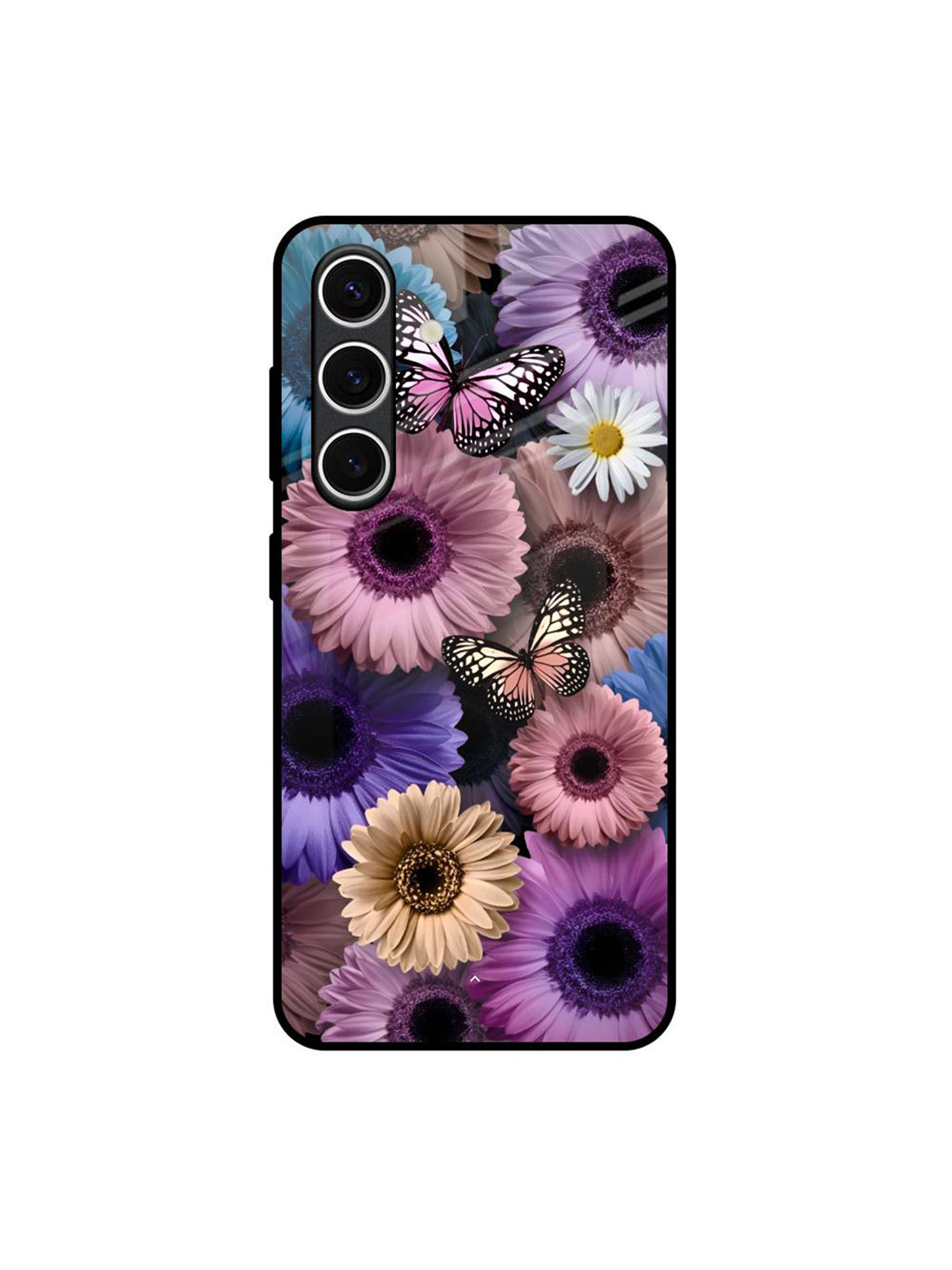 QRIOH Butterfly Garden Printed Samsung Galaxy S24 FE 5G Silicone Back Case