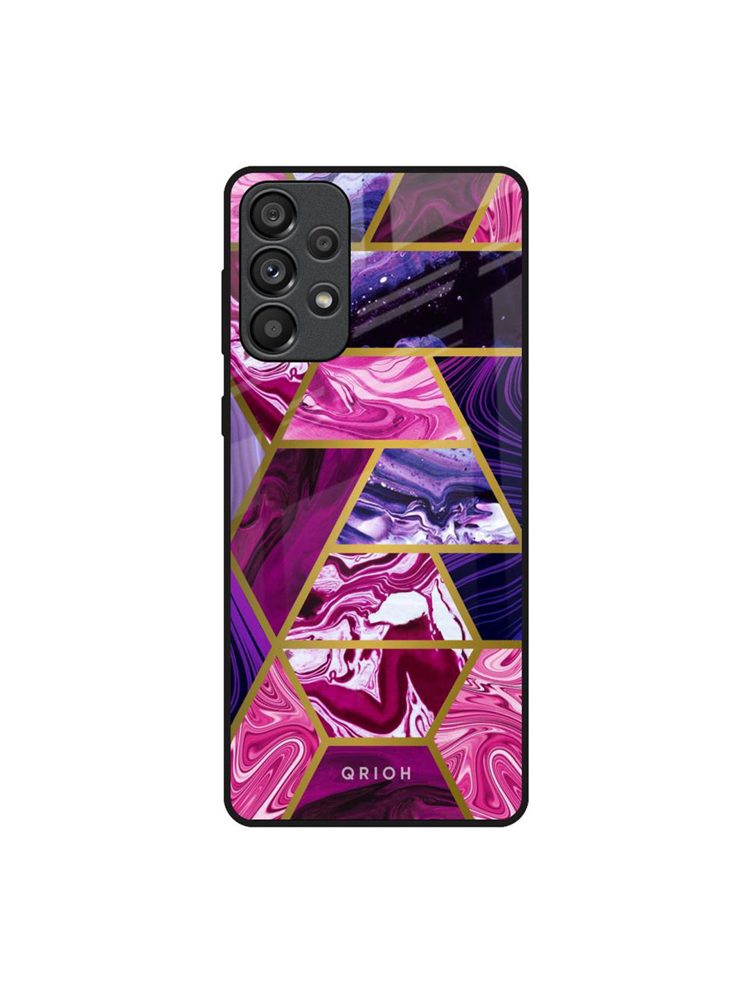 QRIOH Geometric Printed Sleek & Lightweight Silicone Samsung Galaxy A33 5G Back Case