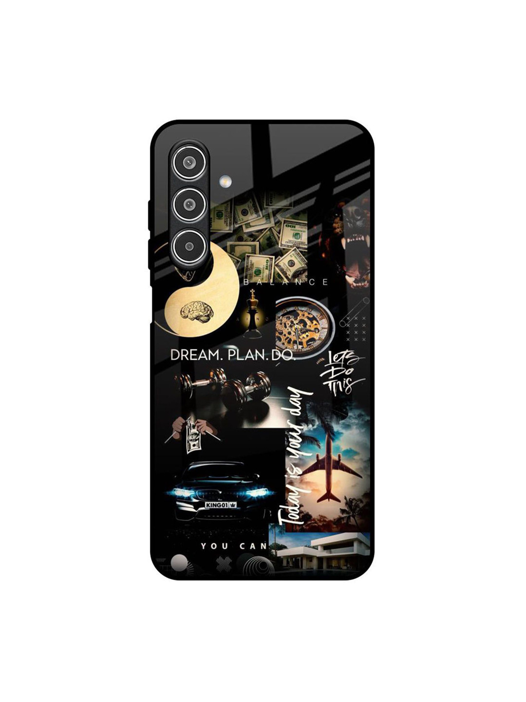 QRIOH Quirky Samsung Galaxy A26 5G Visionary Cycle Glass Back Case Mobile Accessories