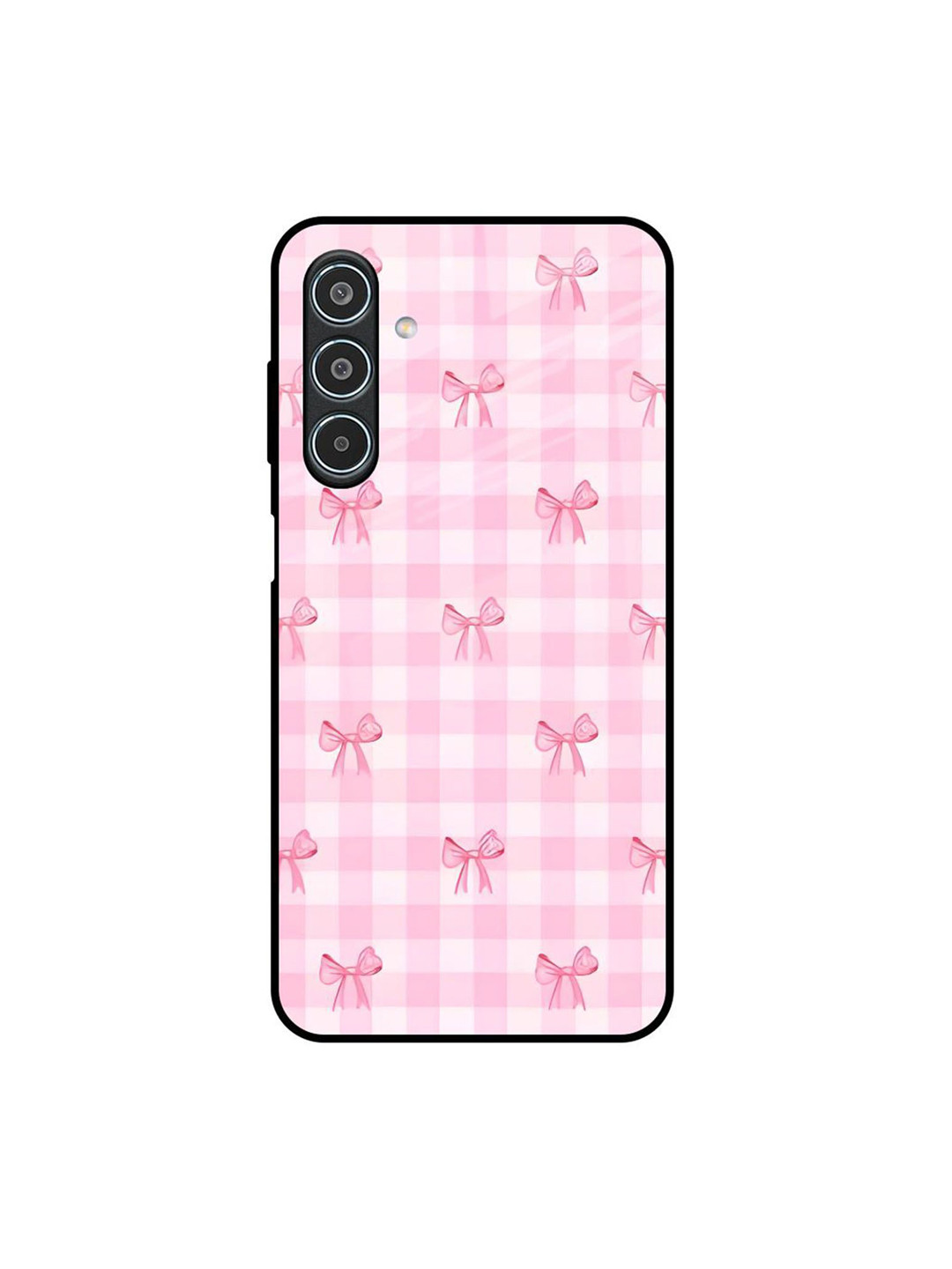QRIOH Women Bowtique Pattern Printed Samsung Galaxy M35 5G Silicone Back Case