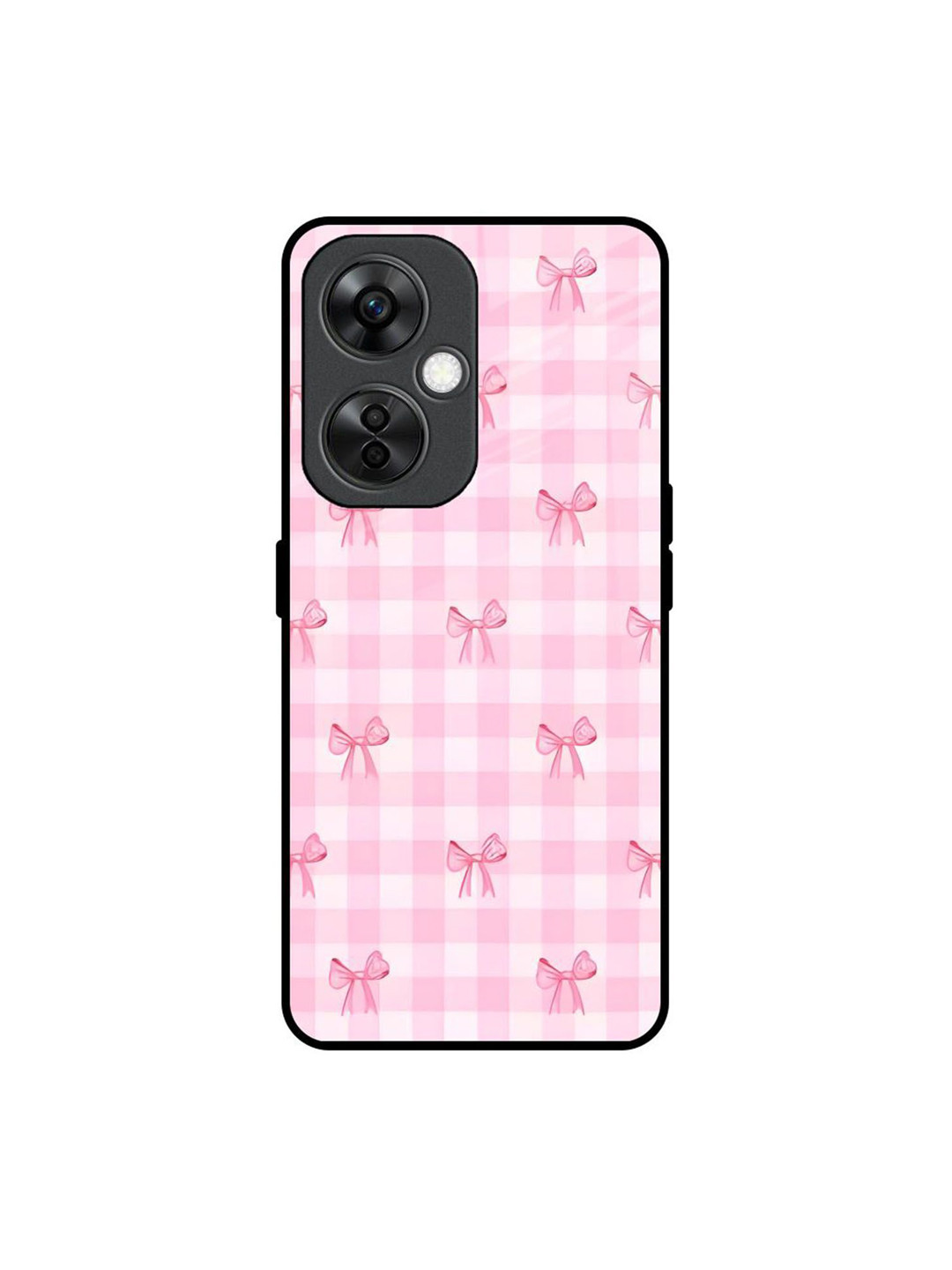 QRIOH Women Bowtique Quirky Printed OnePlus Nord CE 3 Lite 5G Glass Back Case