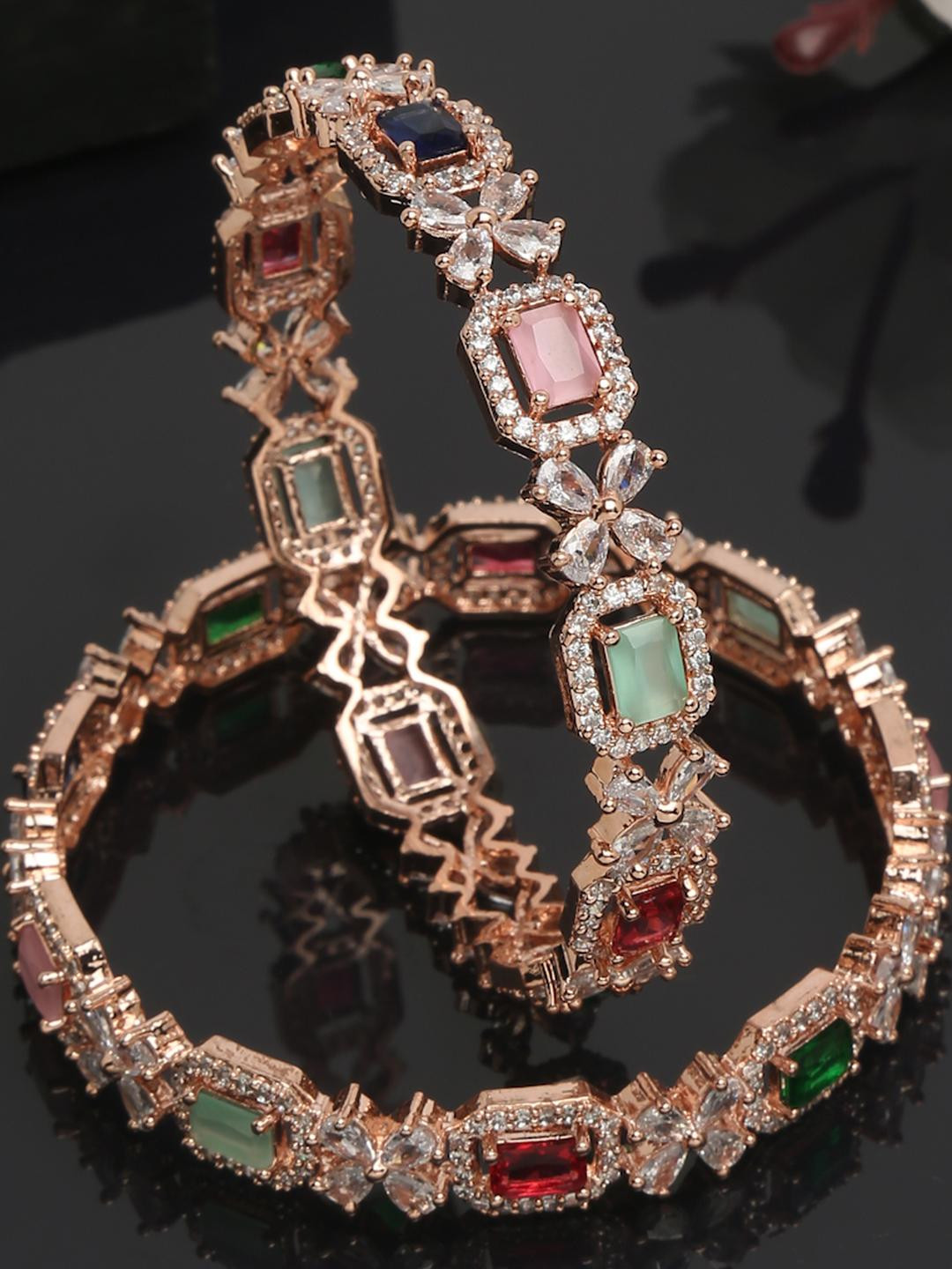 Shayna Multi-Coloured Alloy Bangle