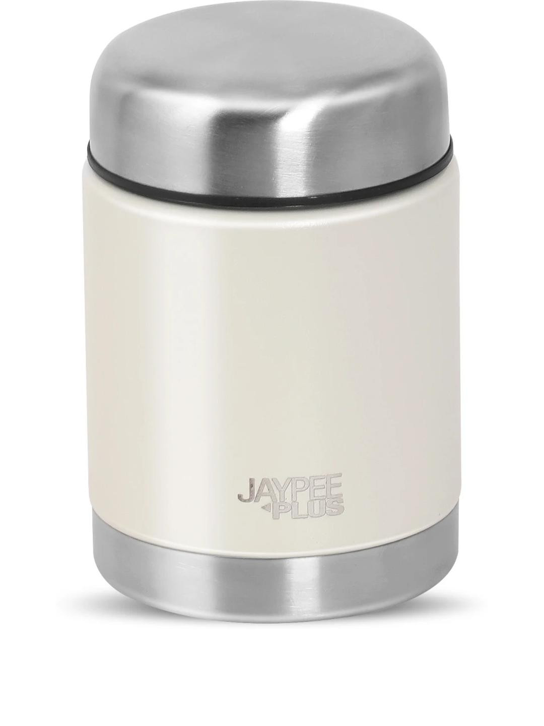JAYPEE PLUS White & Steel Single Stainless Steel Solid Water Bottle