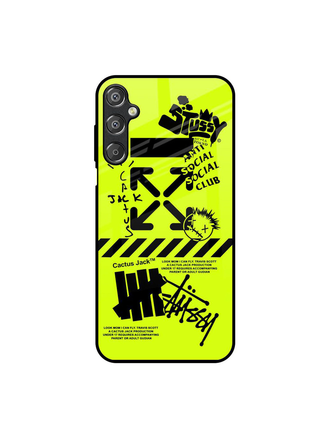 QRIOH Jack Club Printed Lightweight Silicone Samsung Galaxy M15 5G Glass Back Case