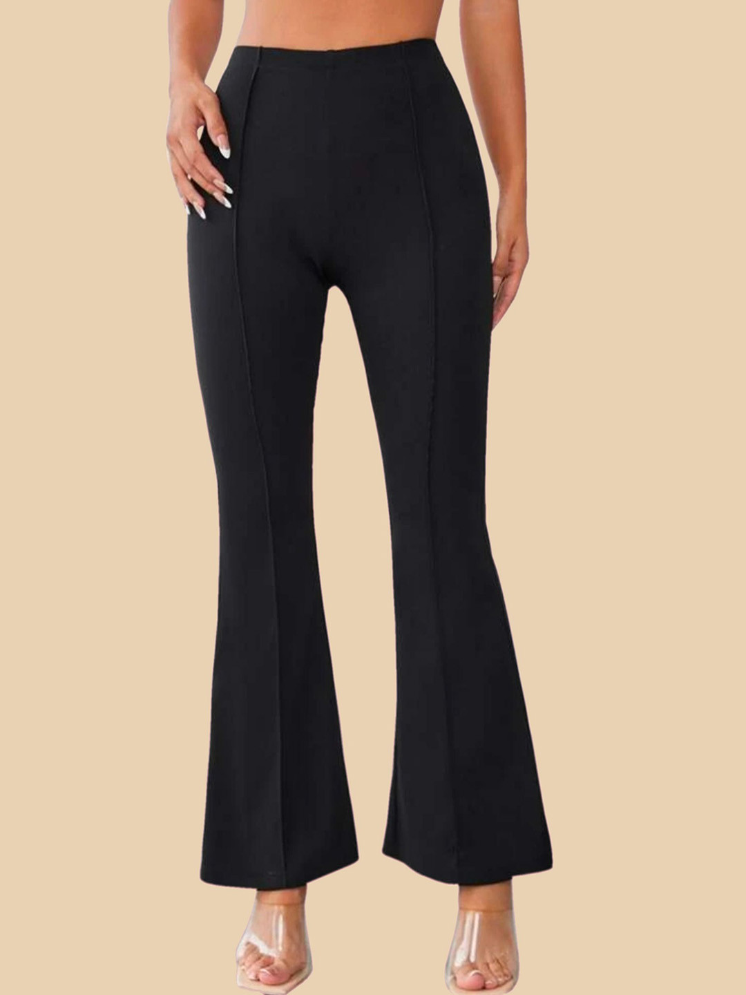 Dream Beauty Fashion Women Pleated Bootcut Parallel Trousers