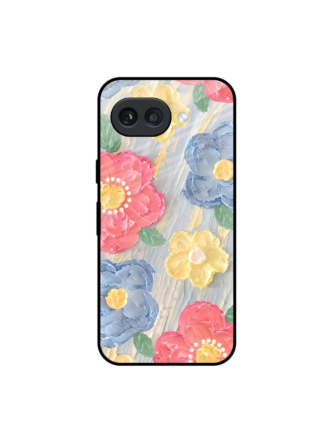 QRIOH Canvas Floral Printed Google Pixel 9A Silicone Back Case
