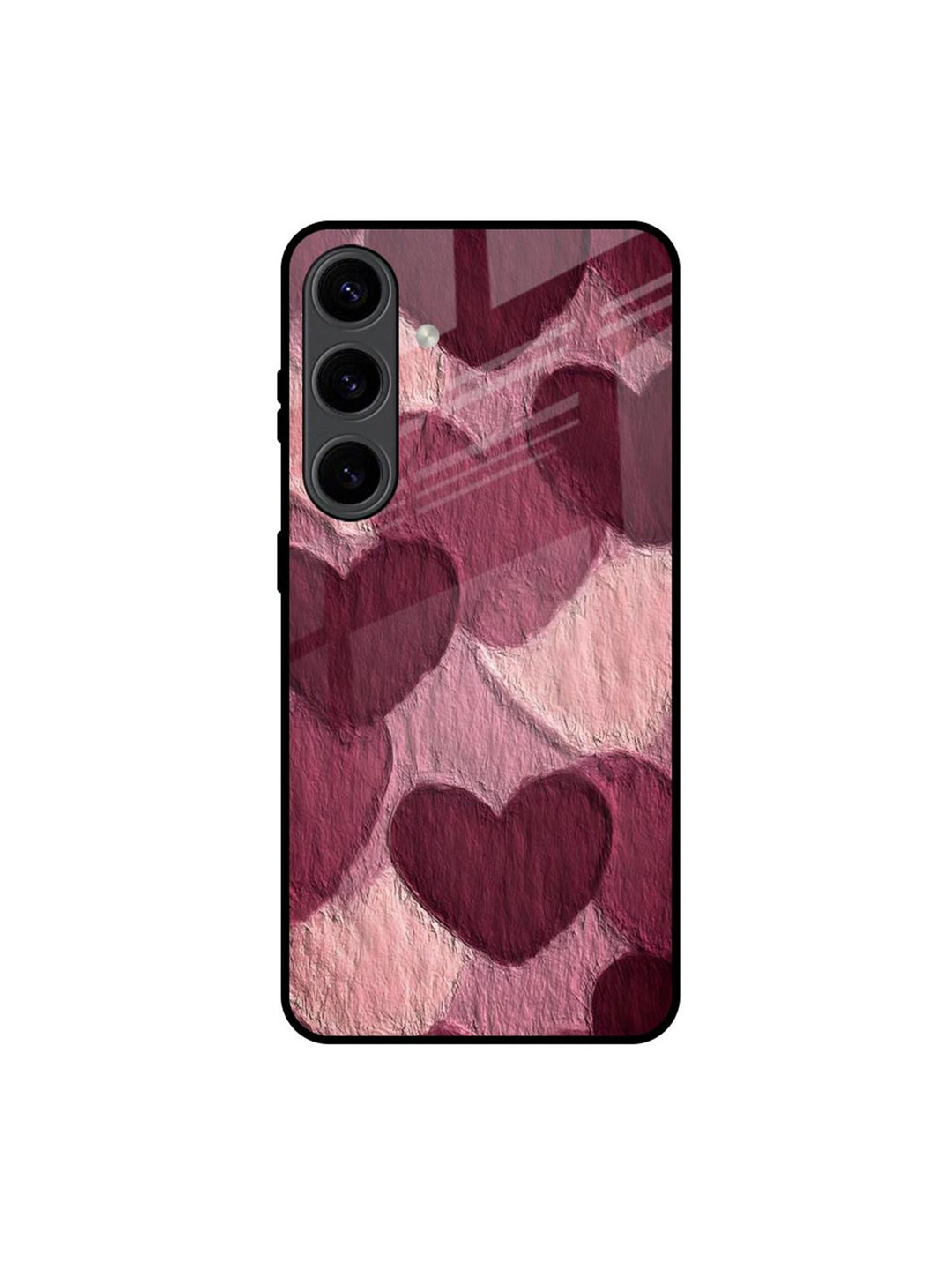 QRIOH Quirky Purple & Pink Printed Silicone Samsung Galaxy S24 5G Back Case