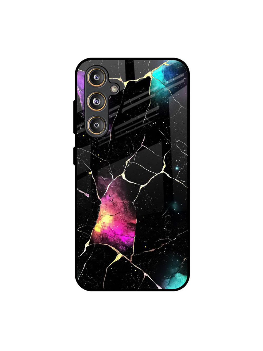 QRIOH Cosmic Canvas Printed Sleek & Lightweight Silicone Samsung Galaxy F55 5G Back Case