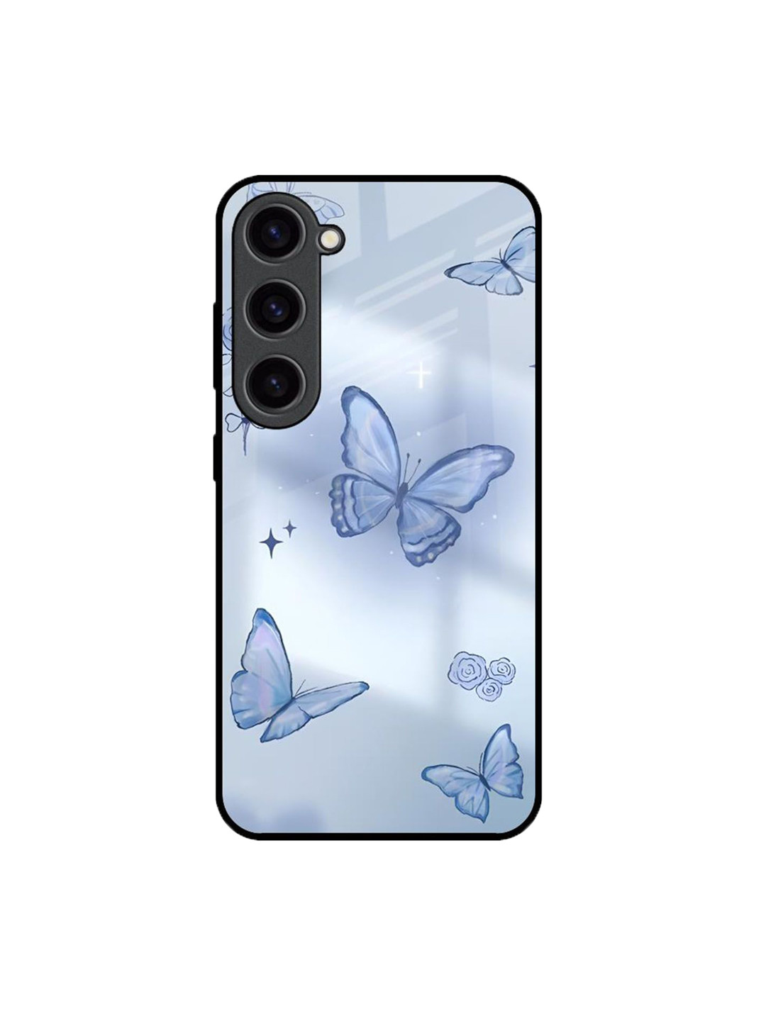 QRIOH Winged Elegance Printed Silicone Samsung Galaxy S23 Back Case