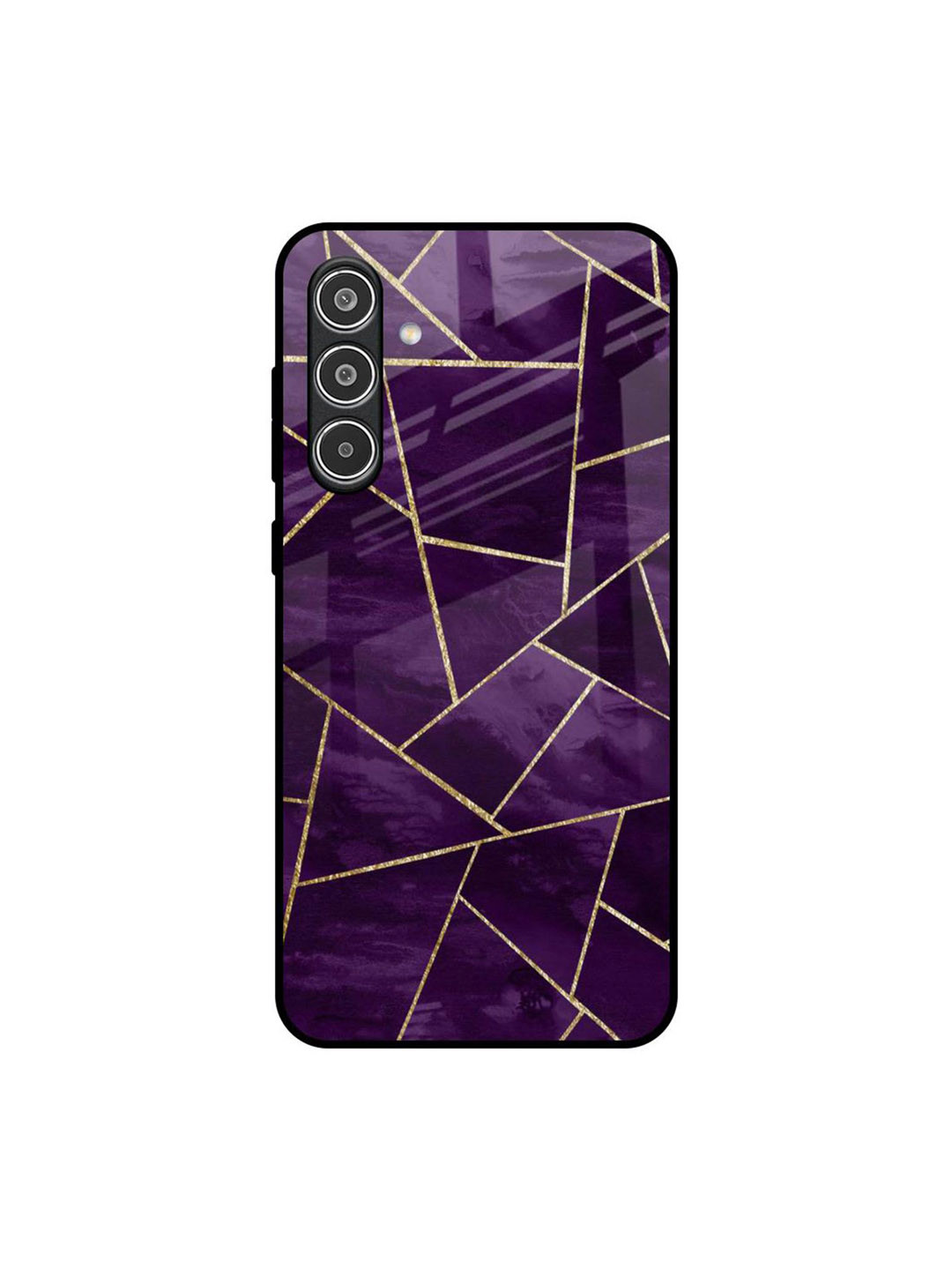 QRIOH Unisex Geometric Printed Samsung Galaxy A56 5G Purple Back Case Mobile Accessories