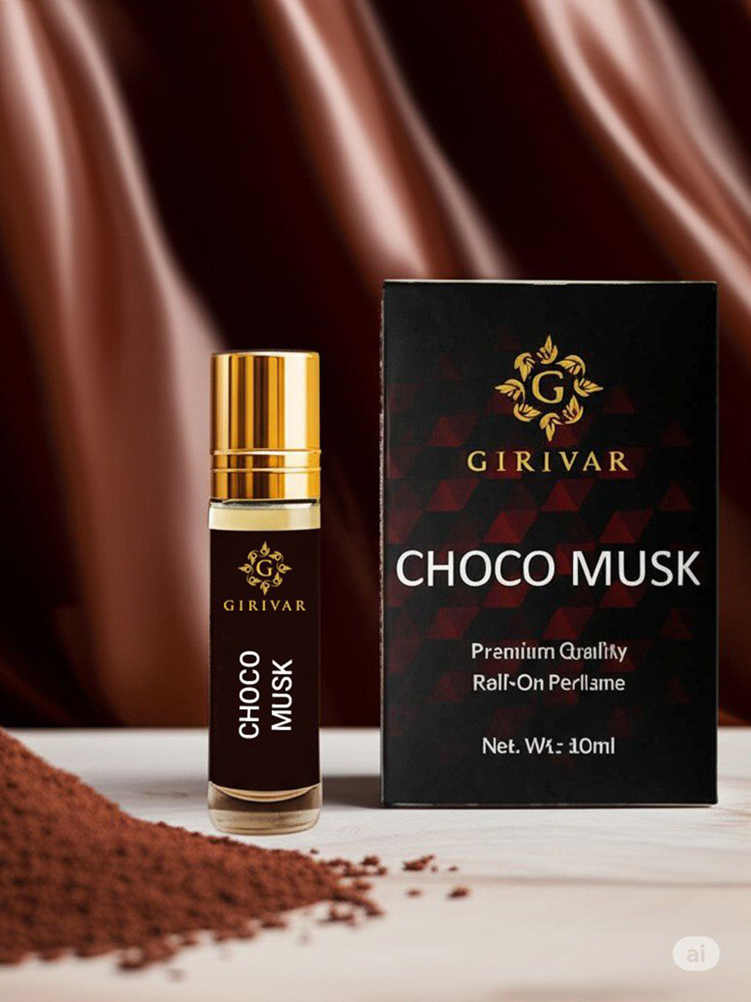 Girivar Choco Musk Premium Quality Roll-On Attar- 10 ml
