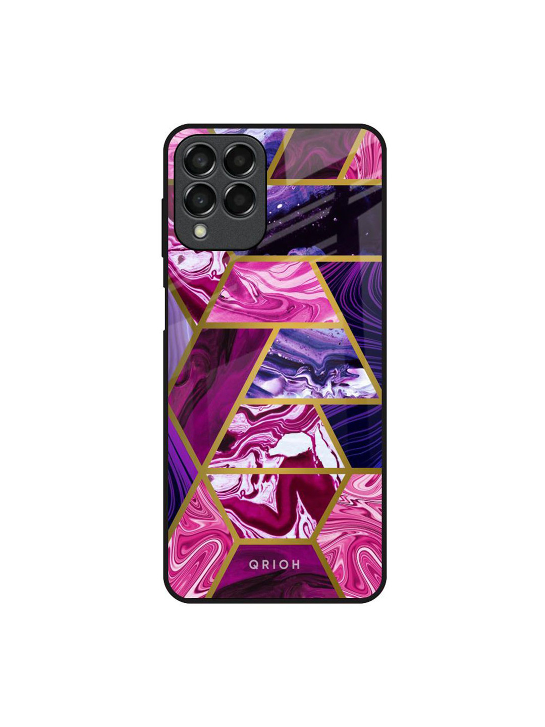 QRIOH Electroplated Printed Samsung Galaxy M53 5G Back Case Mobile Accessories