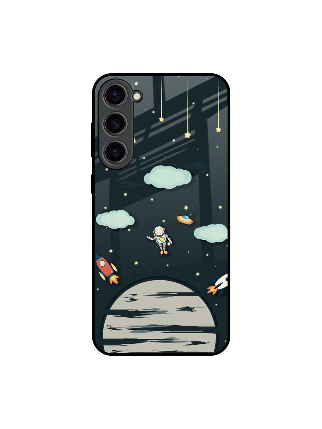 QRIOH Astronaut Dream Printed Lightweight Silicone Samsung Galaxy S23 Plus 5G Back Case