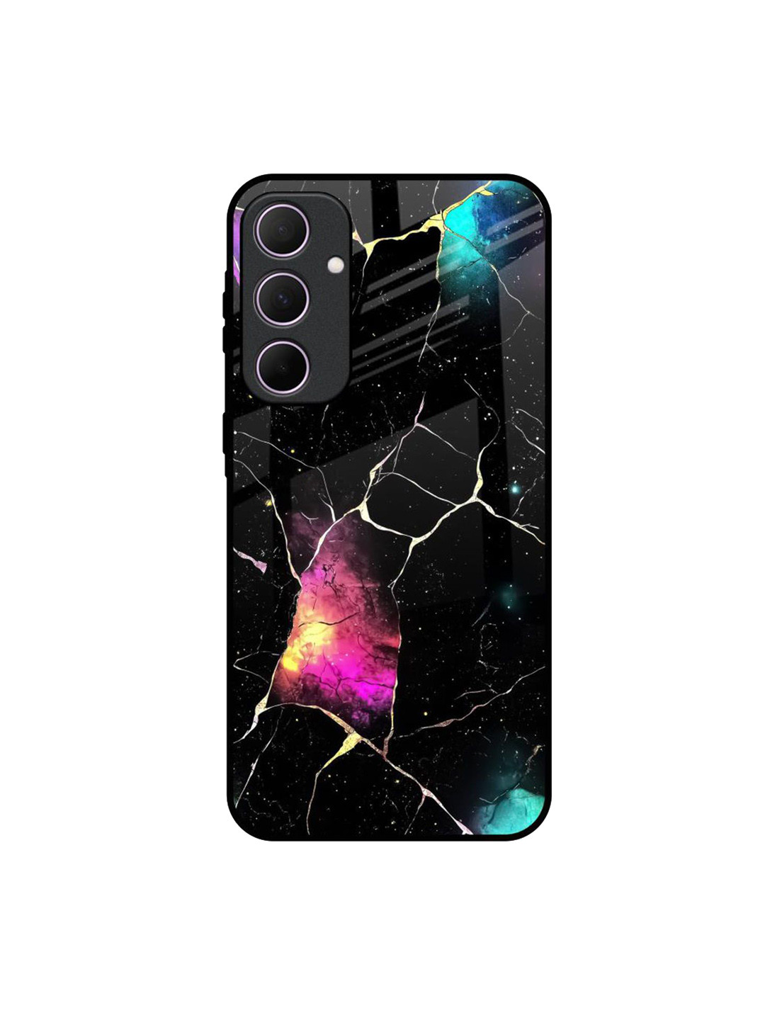 QRIOH Cosmic CanvasQuirky Printed Samsung Galaxy A35 5G Silicone Back Case
