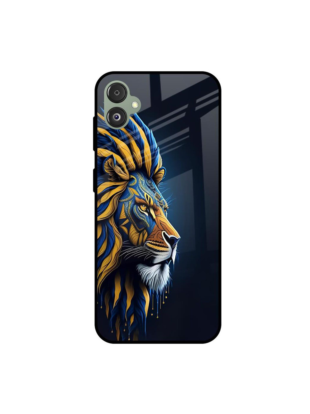 QRIOH Animated Lion Printed Samsung Galaxy F14 5G Silicone Back Case Mobile Accessories