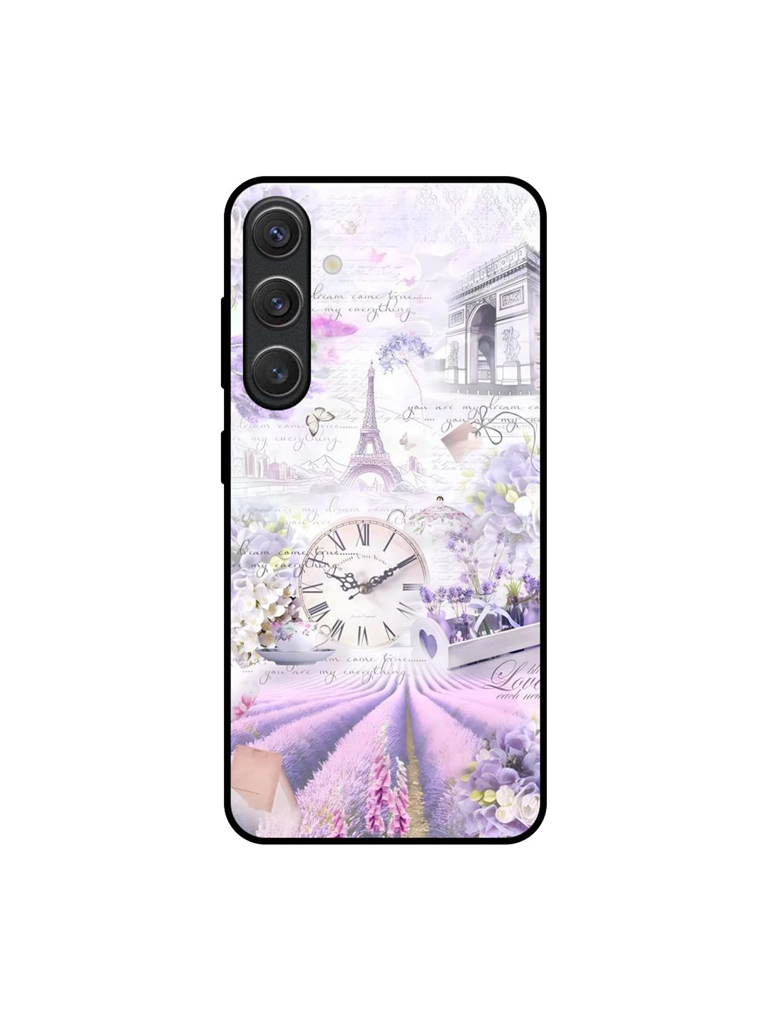 QRIOH Vintage Time Printed Samsung Galaxy S25 5G Glass Back Case