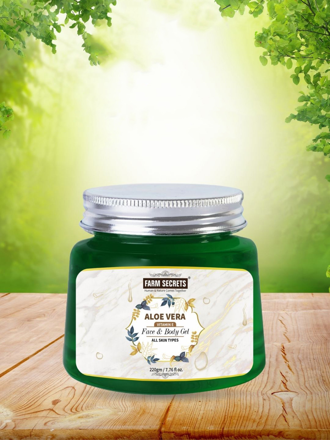 FARM SECRETS Aloe Vera Face & Body Gel - 220 g